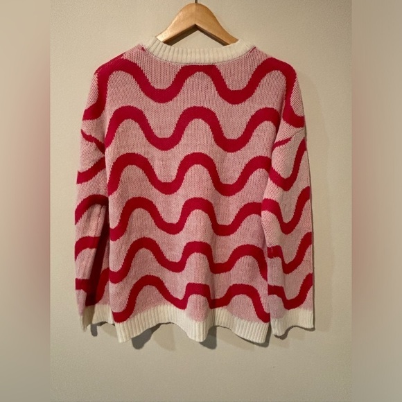 Just Polly- wavy Print knit sweater - Picture 4 of 4